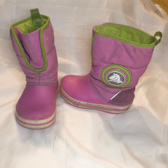 Crocs Kids Light Up Winter Boots Size c8 - Picture 8 of 8